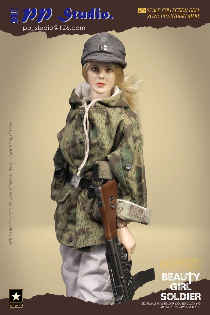 Beauty girl soldier series No. P1021 1/6