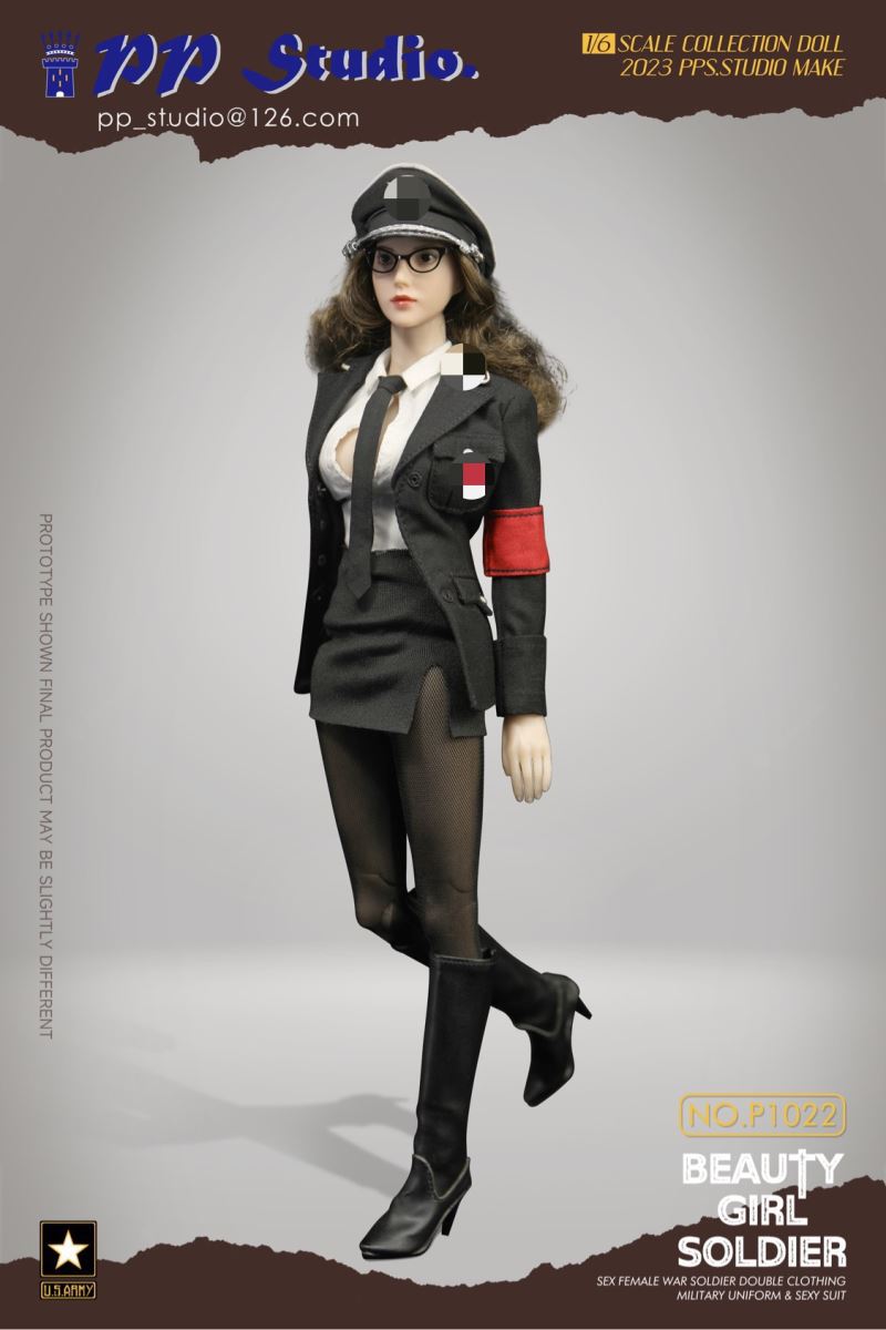 Beauty girl soldier series No. P1022 1/6