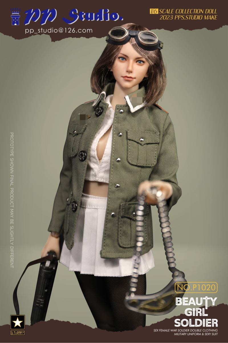 Beauty girl soldier series No. P1020 1/6