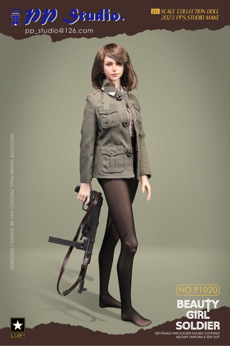 Beauty girl soldier series No. P1020 1/6