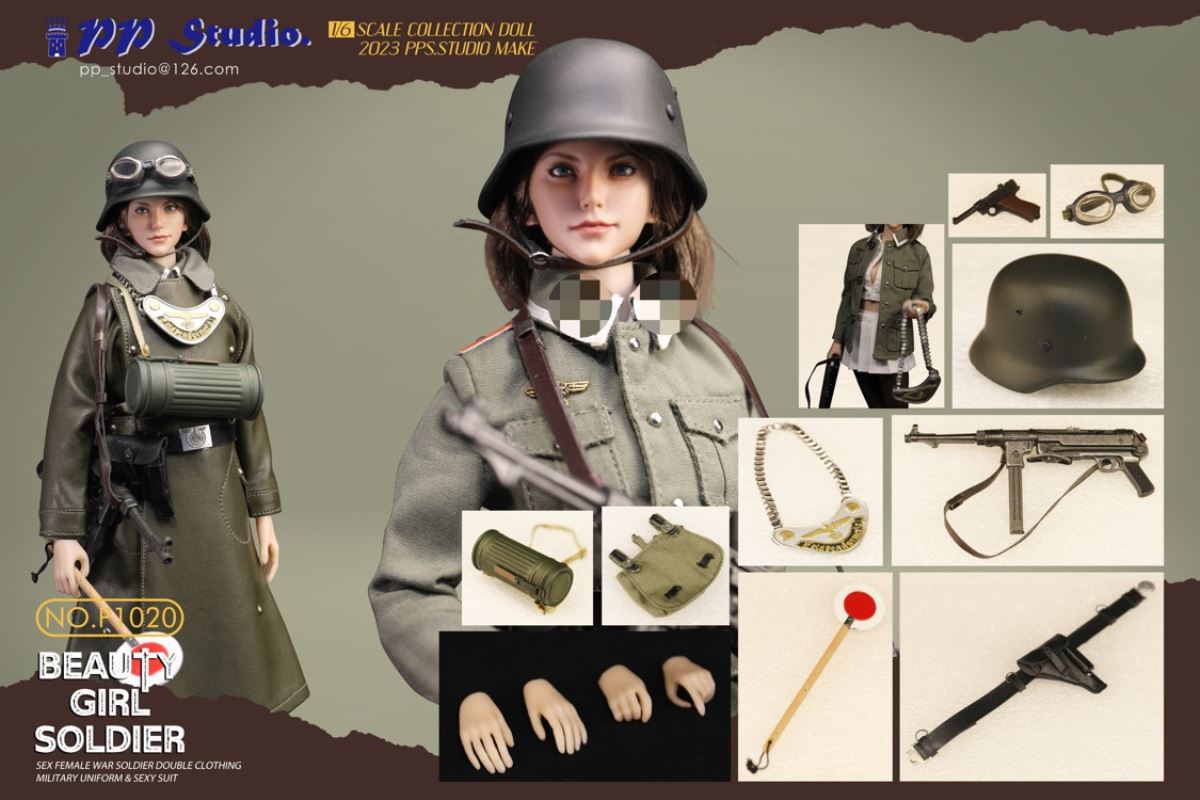 Beauty girl soldier series No. P1020 1/6