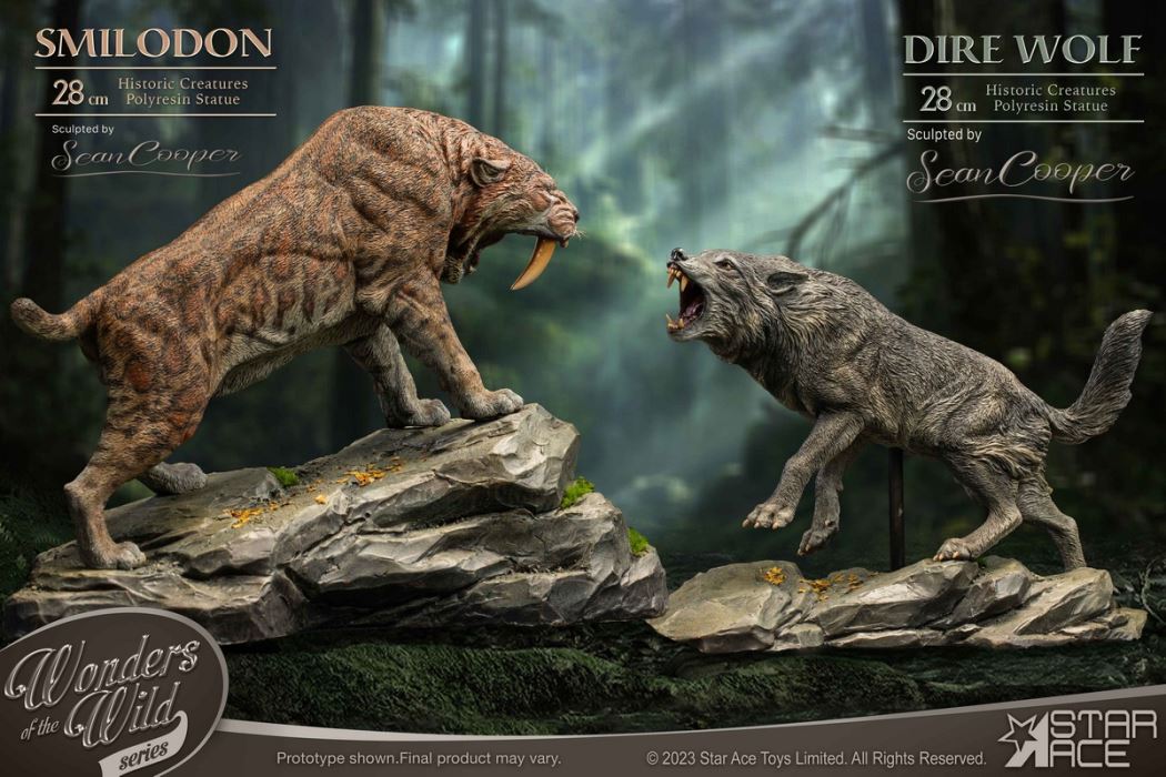 Prehistoric Animal Series - SA5035 Saber-toothed Tiger / SA5036 Dire Wolf