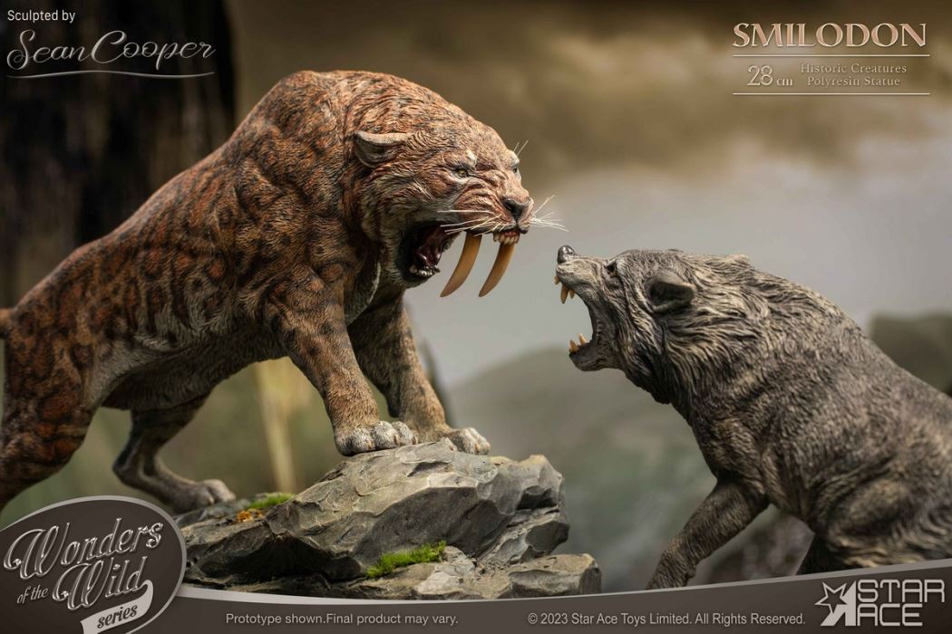 Prehistoric Animal Series - SA5035 Saber-toothed Tiger / SA5036 Dire Wolf