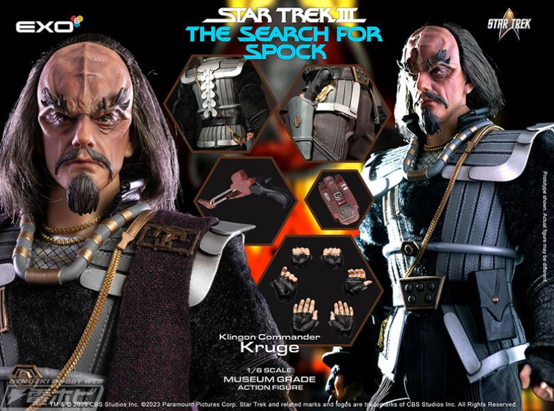 Hyper Realistic Star Trek III: Search for Spock Klingon Commander Kruge