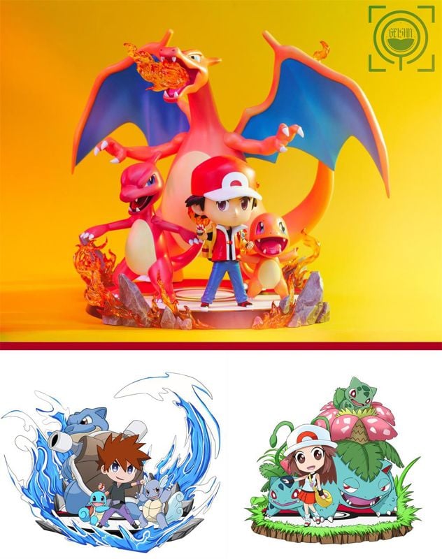 Red & Charizard Family – Pokemon