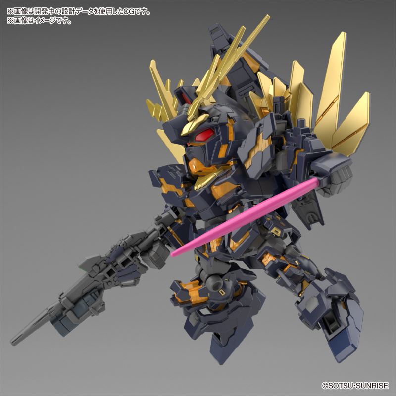 SD Gundam Cross Silhouette Unicorn Gundam 02 Banshee (Destroy Mode) & Banshee Norn Parts Set