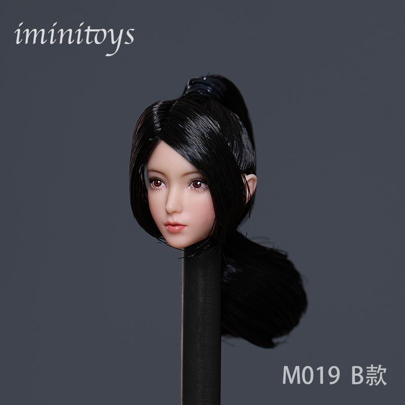Female Girl Head Carving (M019) 1/12