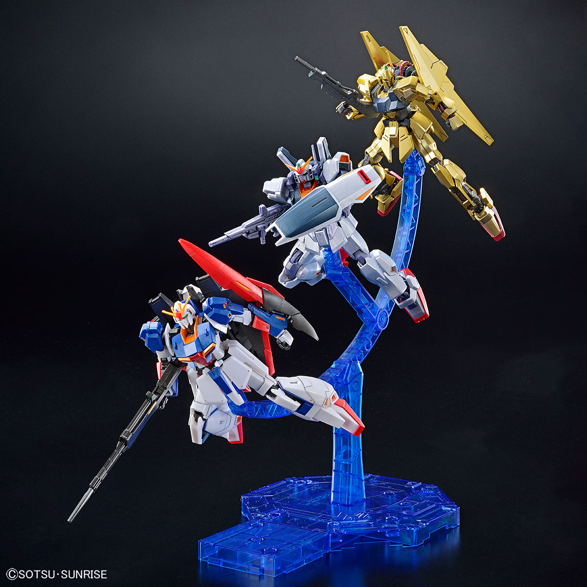 HG 1/144 Gundam Base Limited Zeta Gundam [UC0088]/Hyakushiki/Gundam Mk-II (AEUG) Set [Grips Battle Special Color]