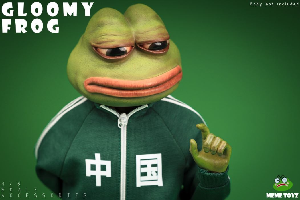 Lost Frog Head Sculpture 1/6