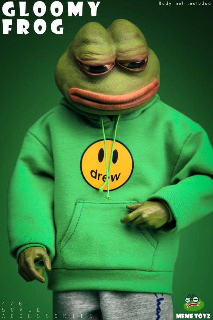 Lost Frog Head Sculpture 1/6