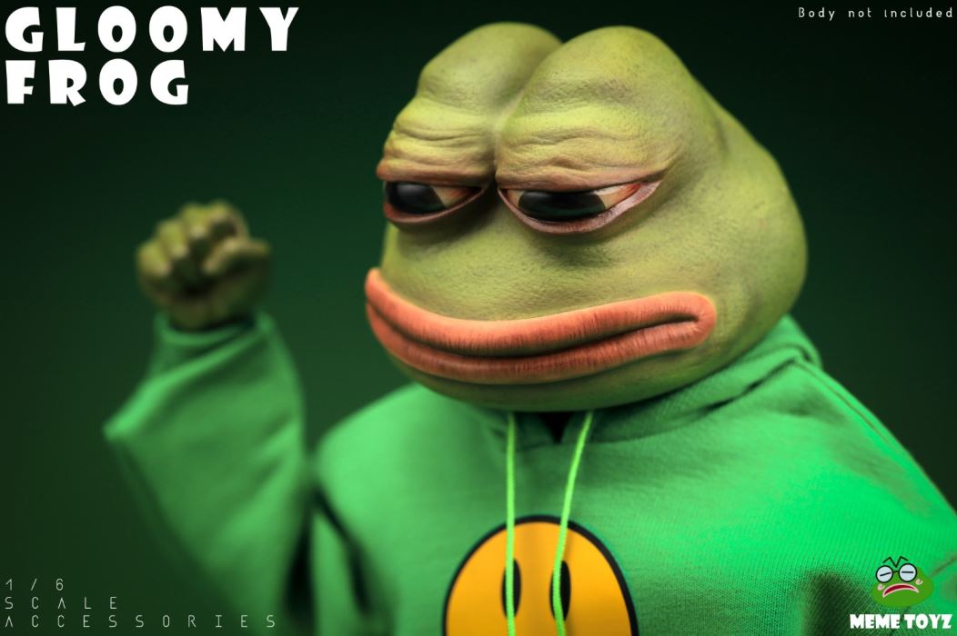 Lost Frog Head Sculpture 1/6