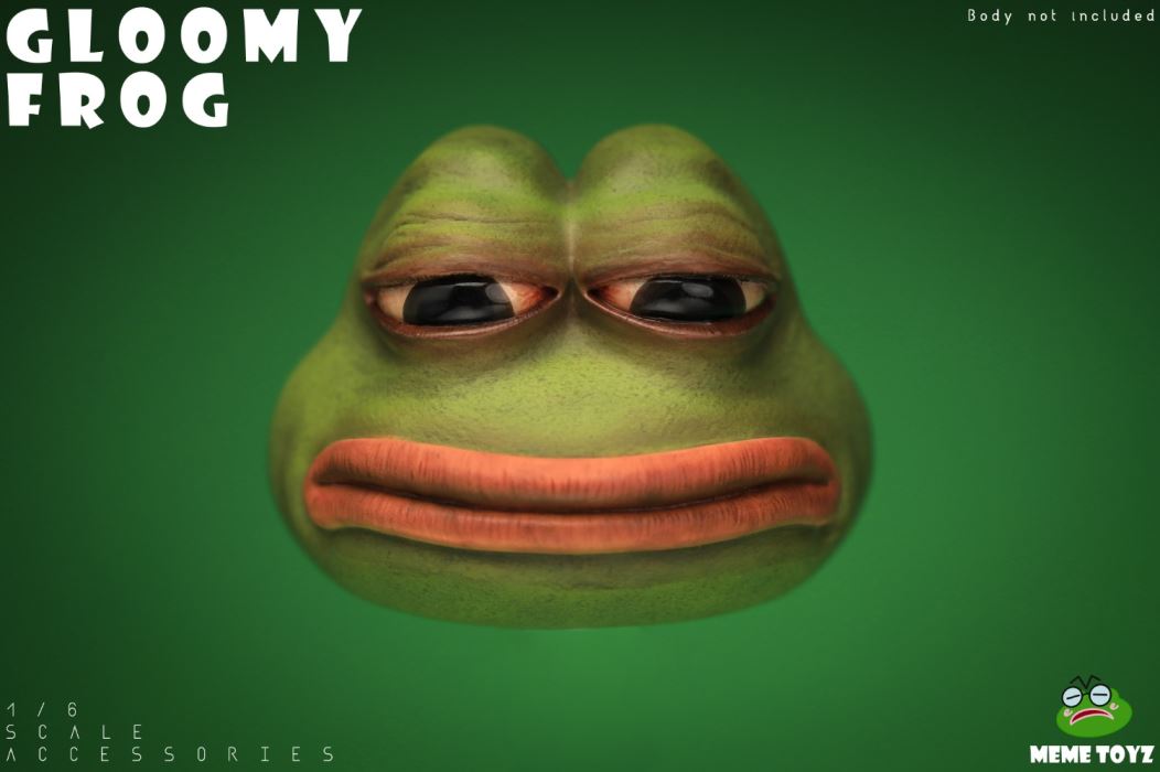 Lost Frog Head Sculpture 1/6