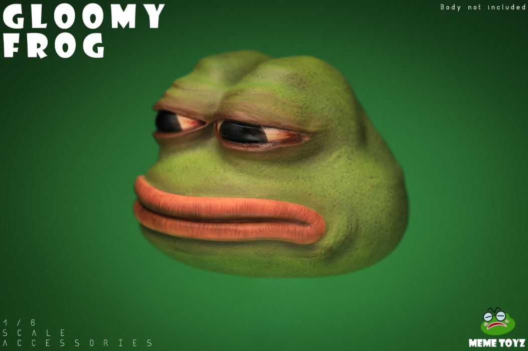 Lost Frog Head Sculpture 1/6