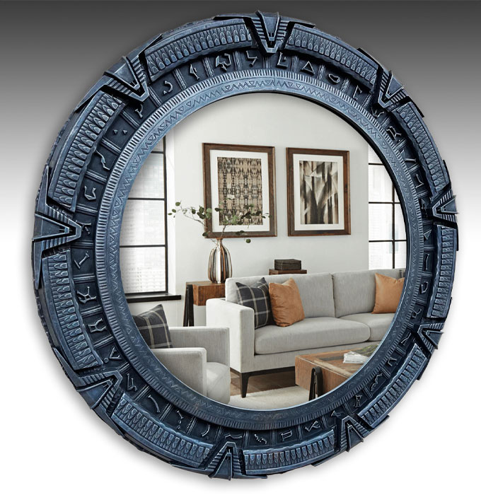 Stargate Replica Wall Mirror