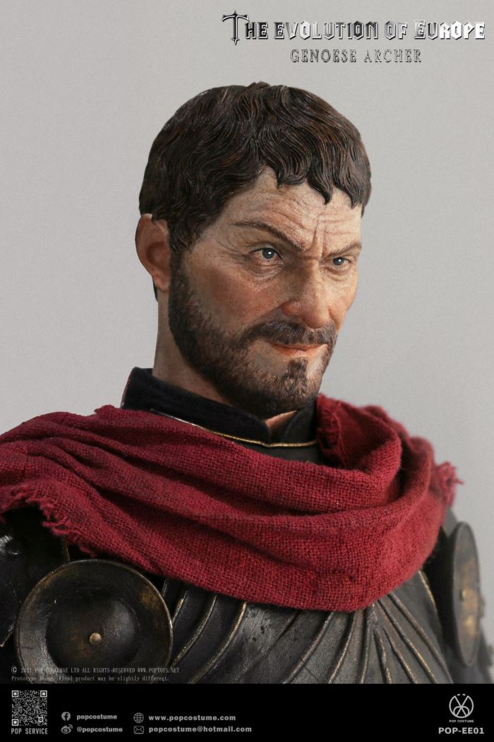 Europa Universalis French Mercenary - Genoa Crossbowman Captain Crecy Battle 1/6