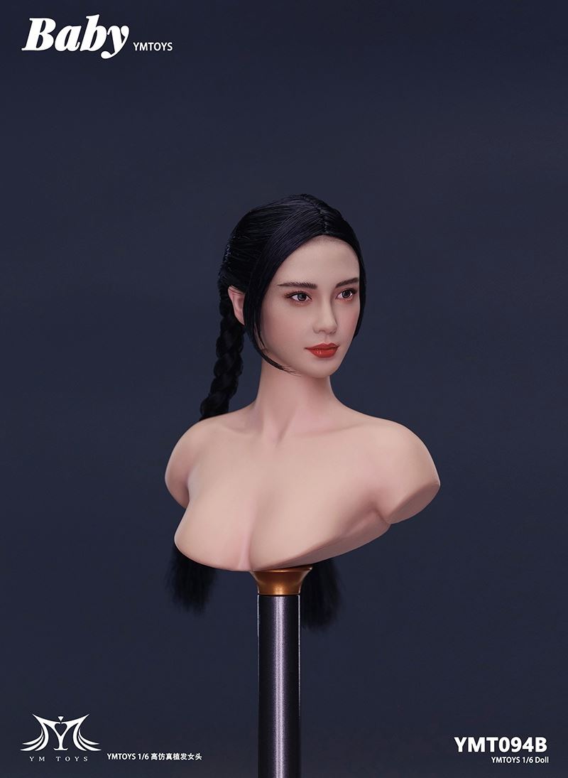 Female head carving (YMT094) 1/6