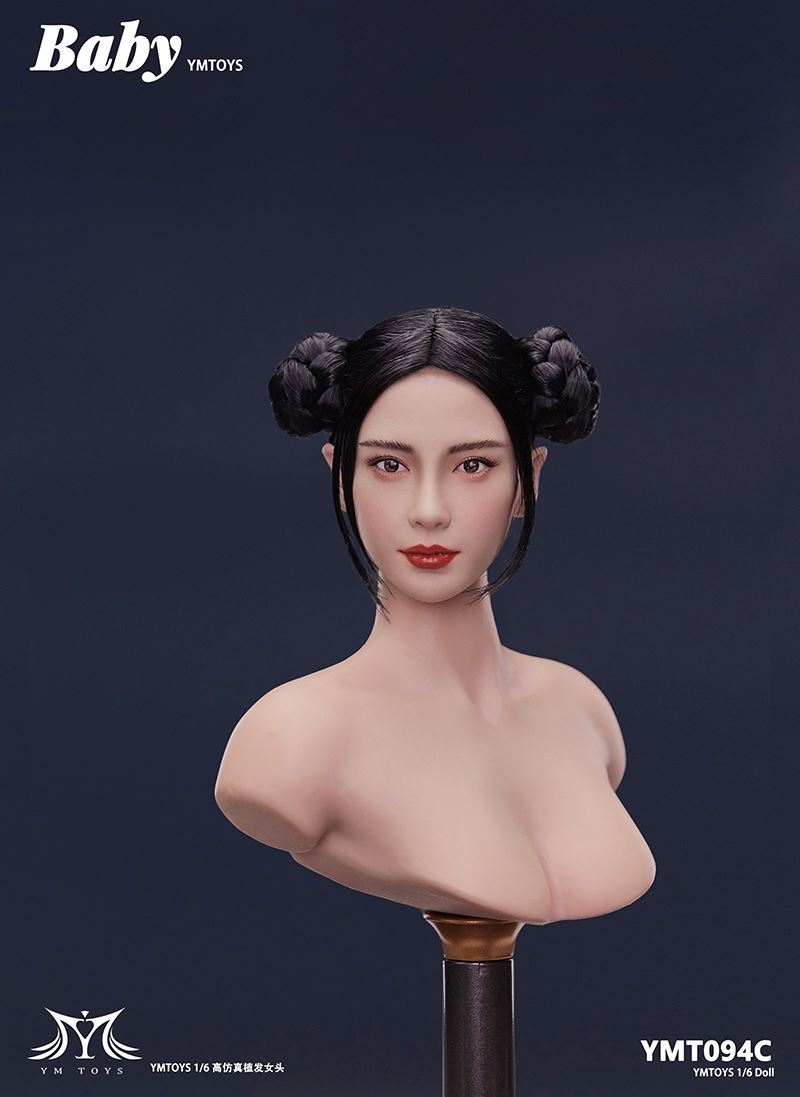 Female head carving (YMT094) 1/6