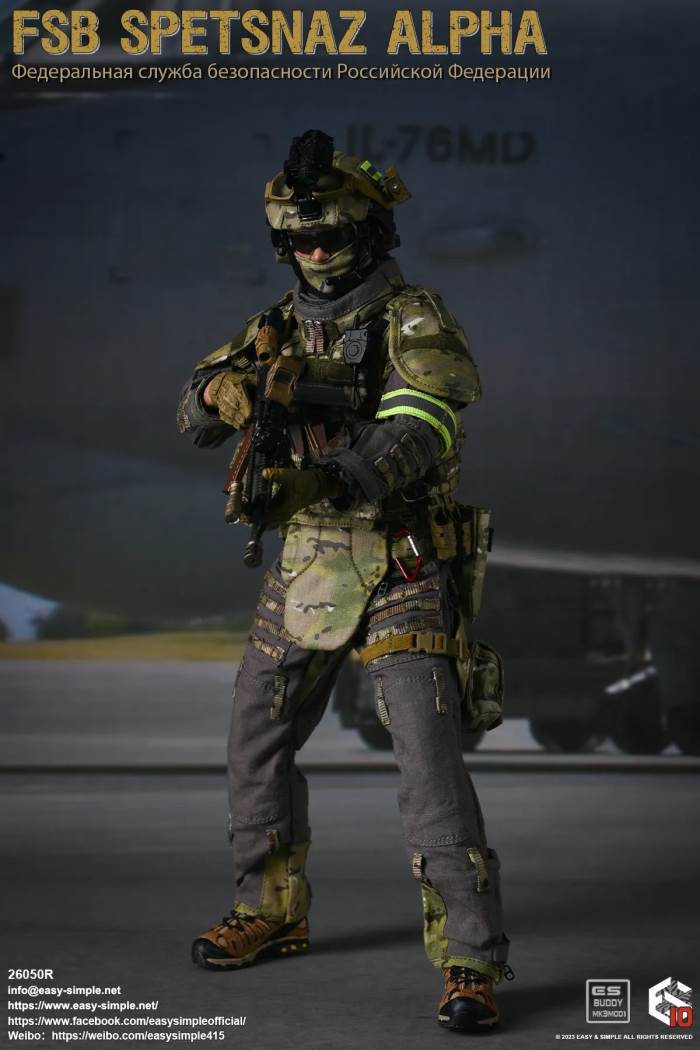 Russian Army FSB Spetsnaz ALPHA 10th Anniversary Model 1/6