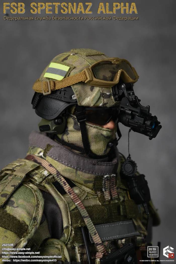 Russian Army FSB Spetsnaz ALPHA 10th Anniversary Model 1/6