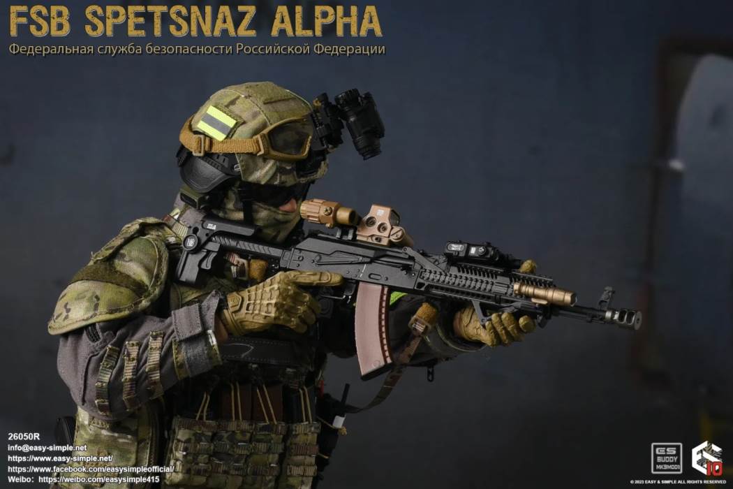 Russian Army FSB Spetsnaz ALPHA 10th Anniversary Model 1/6