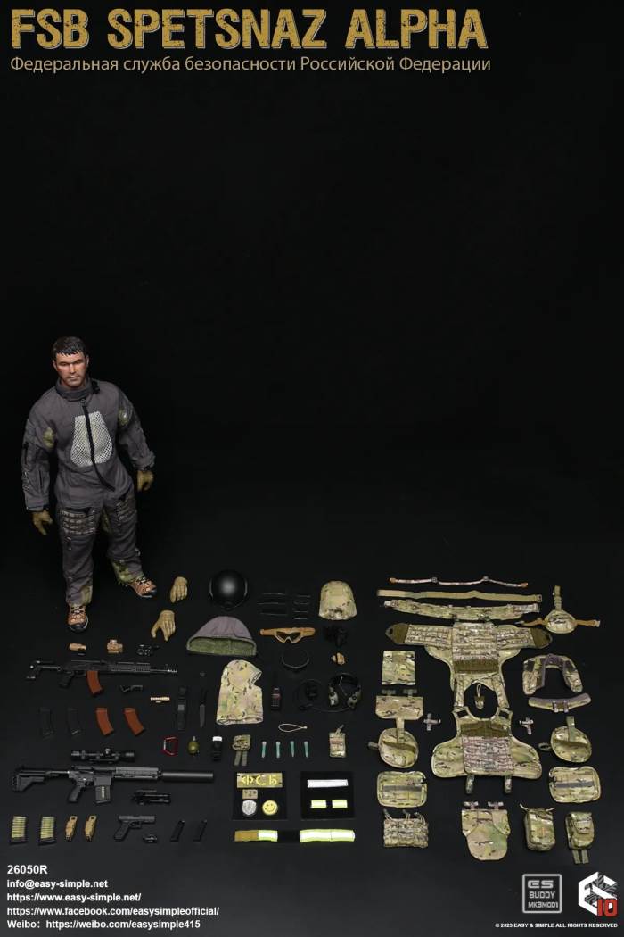 Russian Army FSB Spetsnaz ALPHA 10th Anniversary Model 1/6