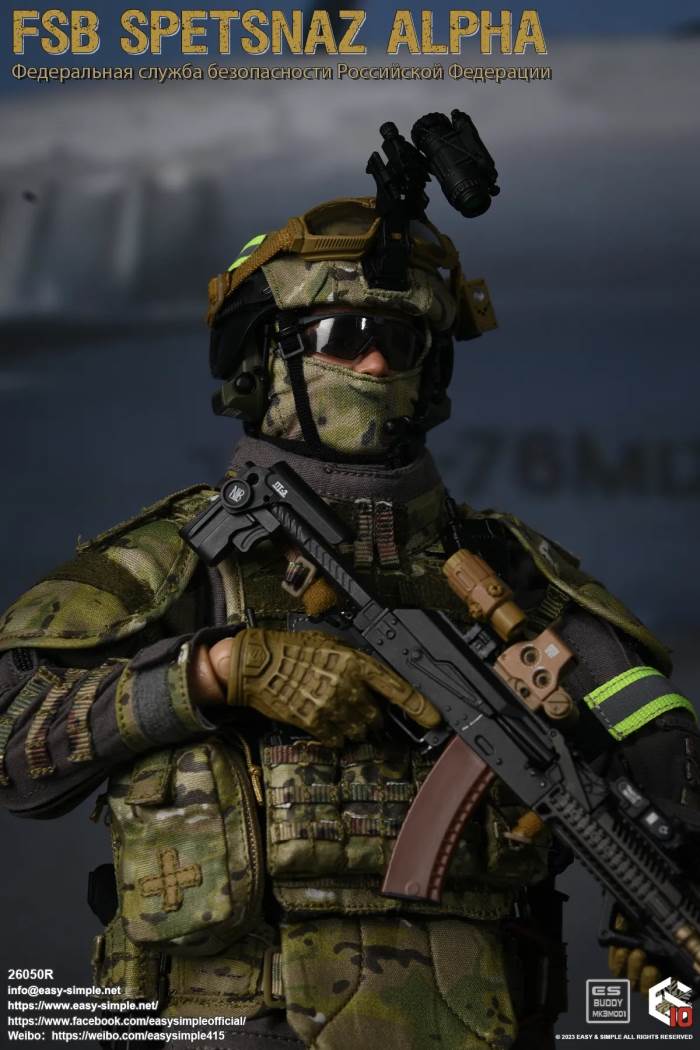 Russian Army FSB Spetsnaz ALPHA 10th Anniversary Model 1/6