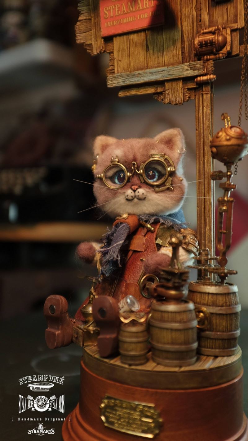 Mechanic No. 2 MR.BLUE Wool Felt Handmade