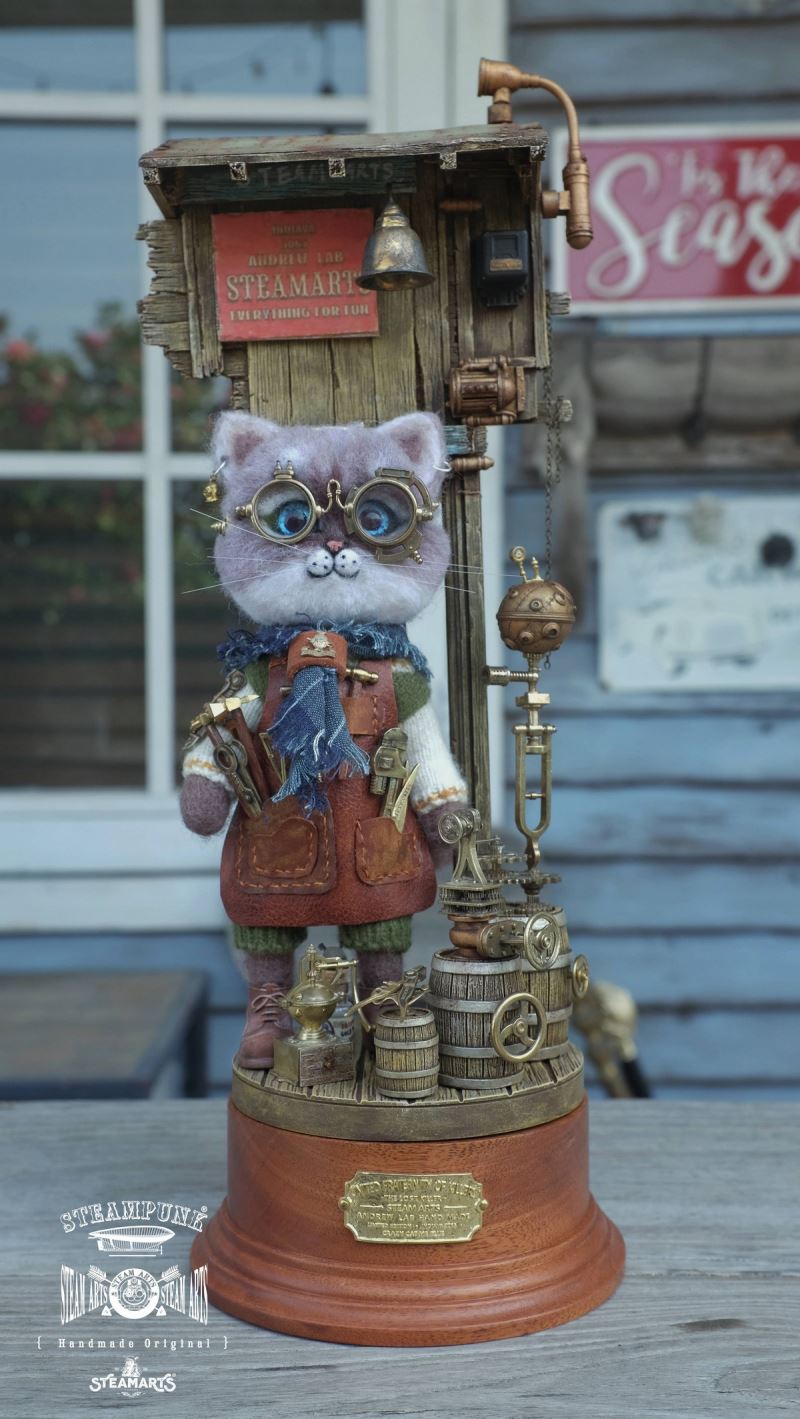 Mechanic No. 2 MR.BLUE Wool Felt Handmade