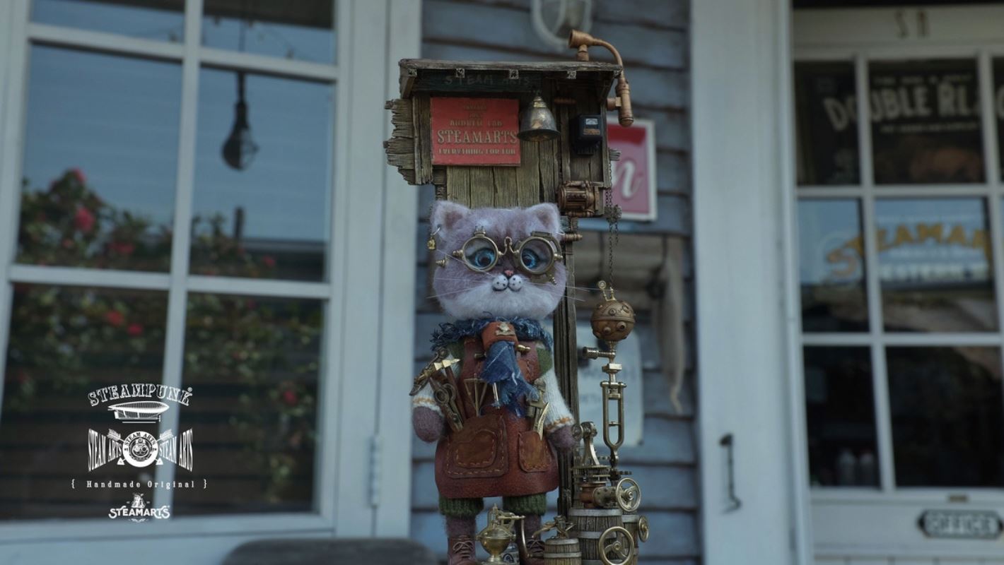 Mechanic No. 2 MR.BLUE Wool Felt Handmade