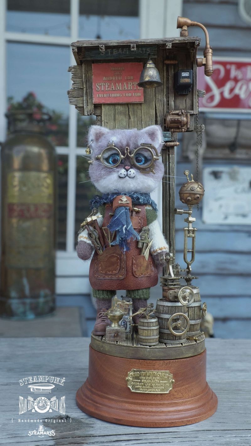 Mechanic No. 2 MR.BLUE Wool Felt Handmade