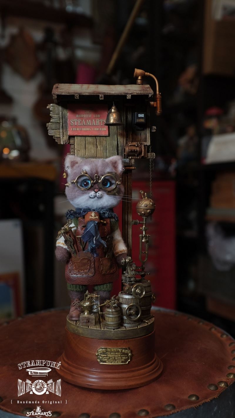 Mechanic No. 2 MR.BLUE Wool Felt Handmade