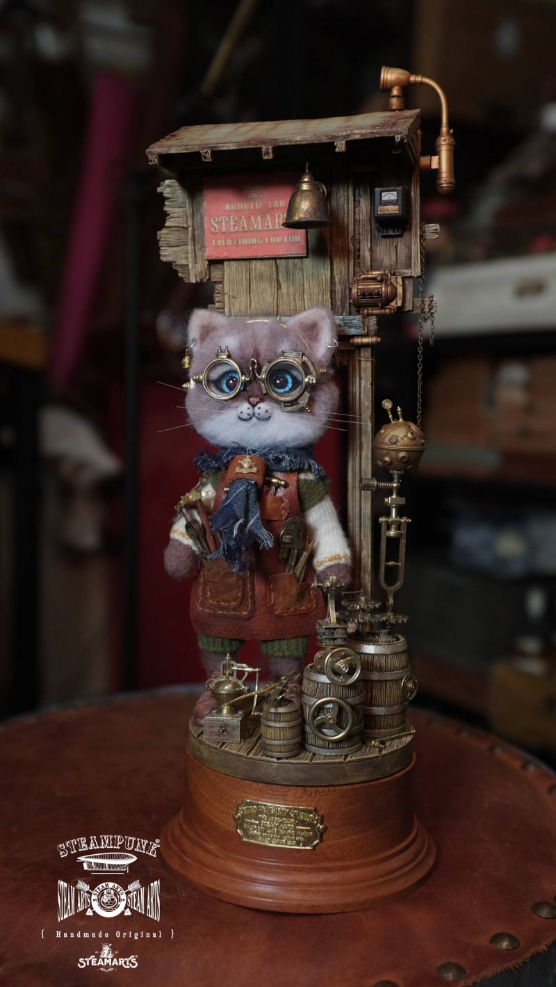 Mechanic No. 2 MR.BLUE Wool Felt Handmade