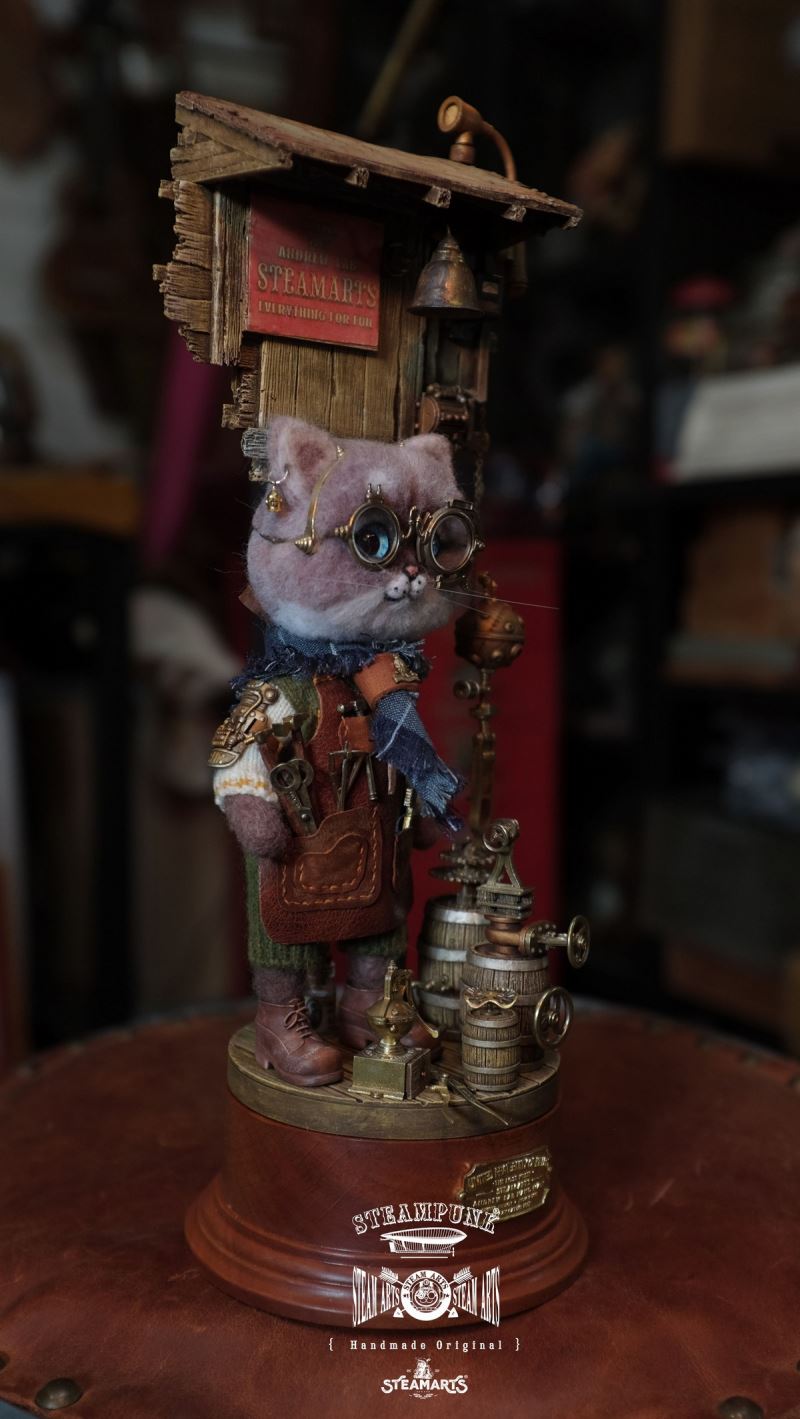 Mechanic No. 2 MR.BLUE Wool Felt Handmade