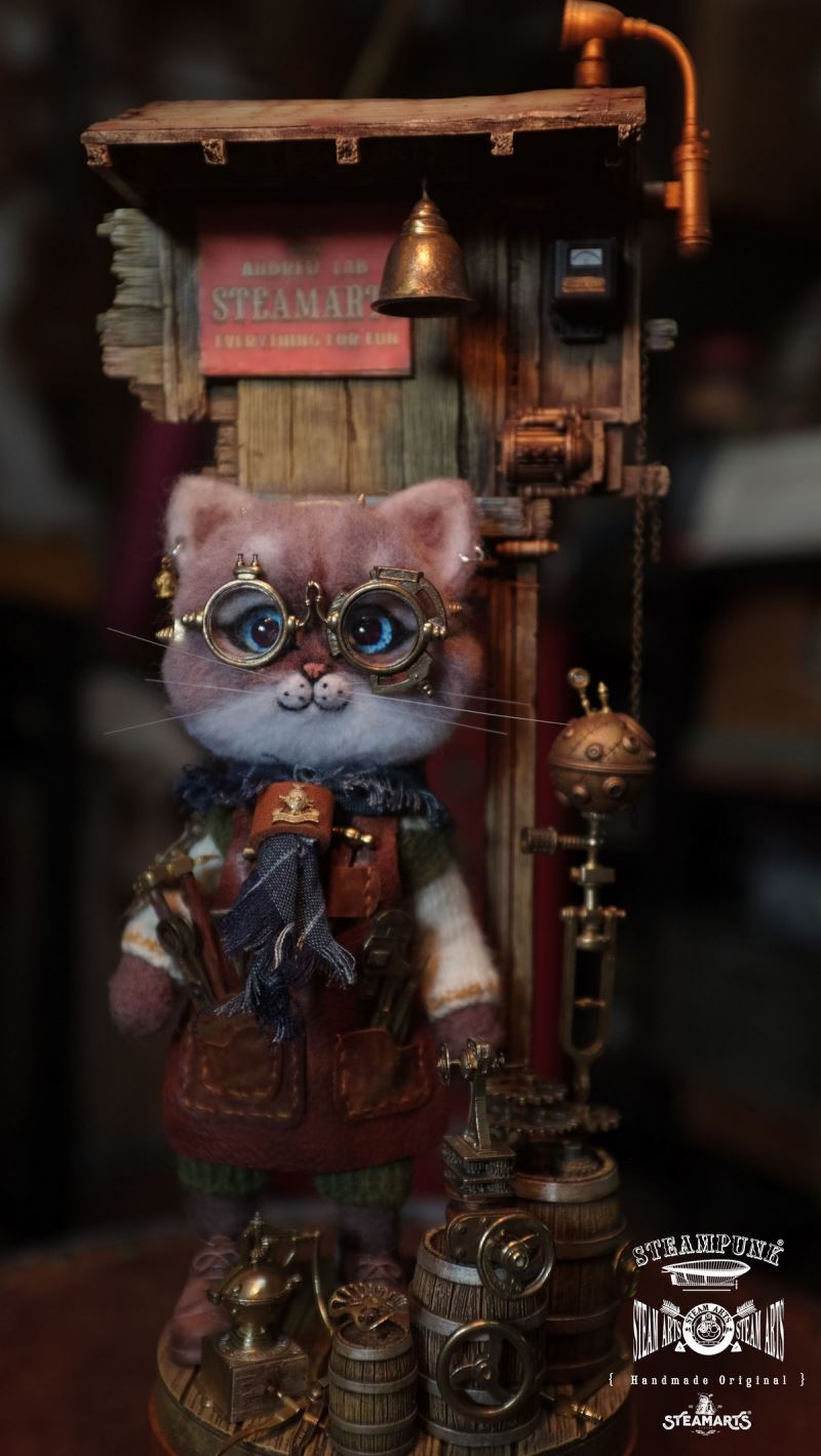 Mechanic No. 2 MR.BLUE Wool Felt Handmade