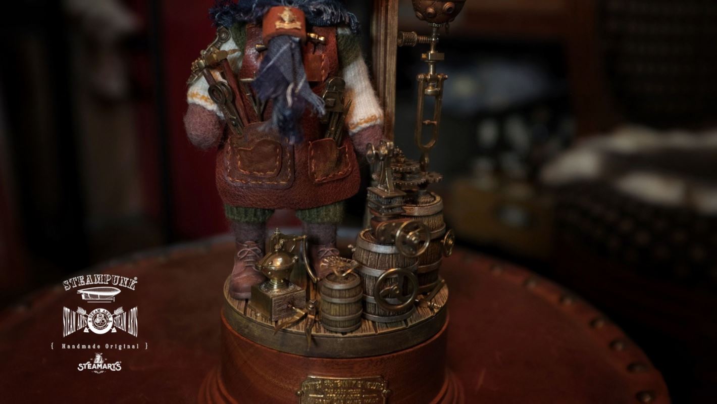 Mechanic No. 2 MR.BLUE Wool Felt Handmade