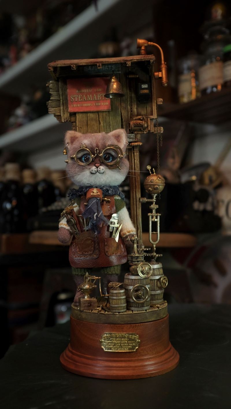 Mechanic No. 2 MR.BLUE Wool Felt Handmade