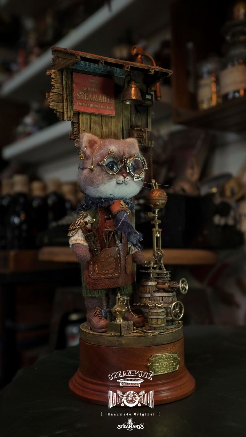 Mechanic No. 2 MR.BLUE Wool Felt Handmade