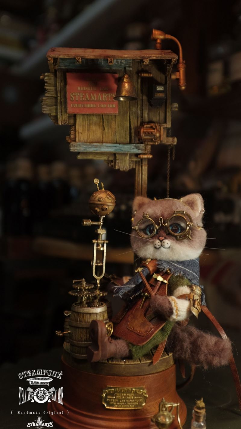 Mechanic No. 2 MR.BLUE Wool Felt Handmade