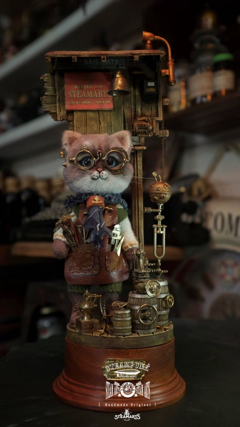 Mechanic No. 2 MR.BLUE Wool Felt Handmade