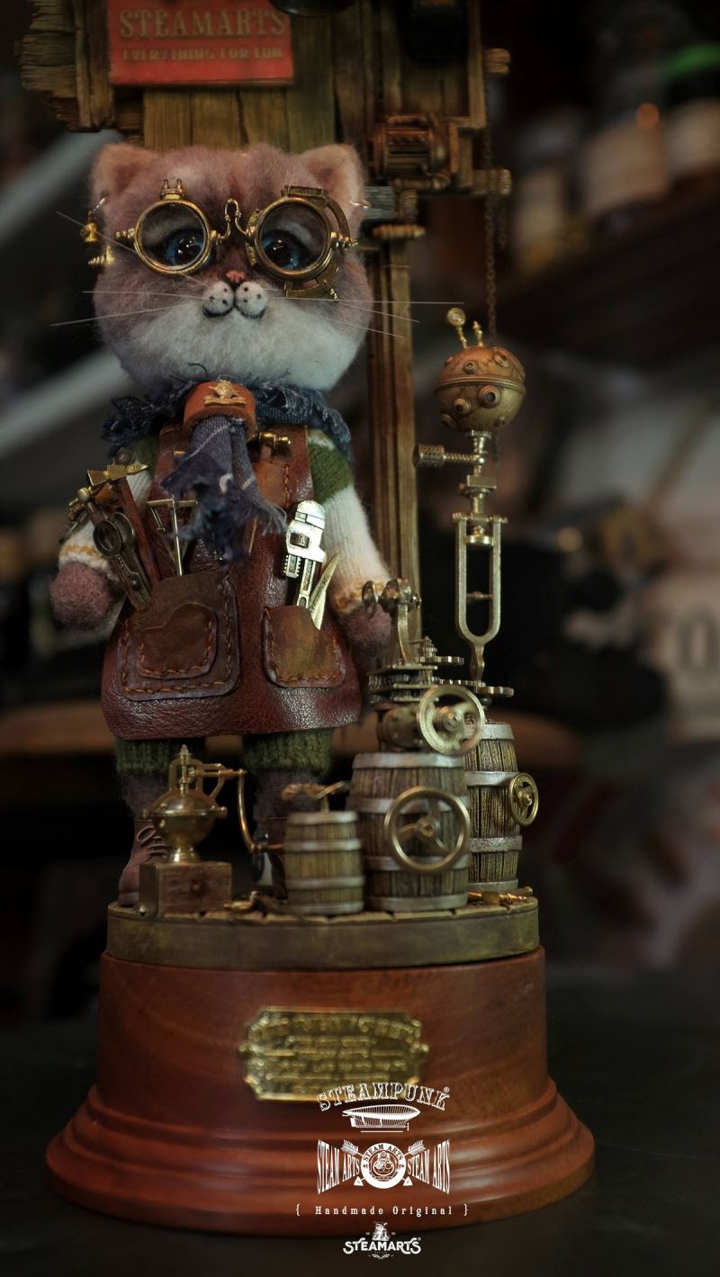 Mechanic No. 2 MR.BLUE Wool Felt Handmade