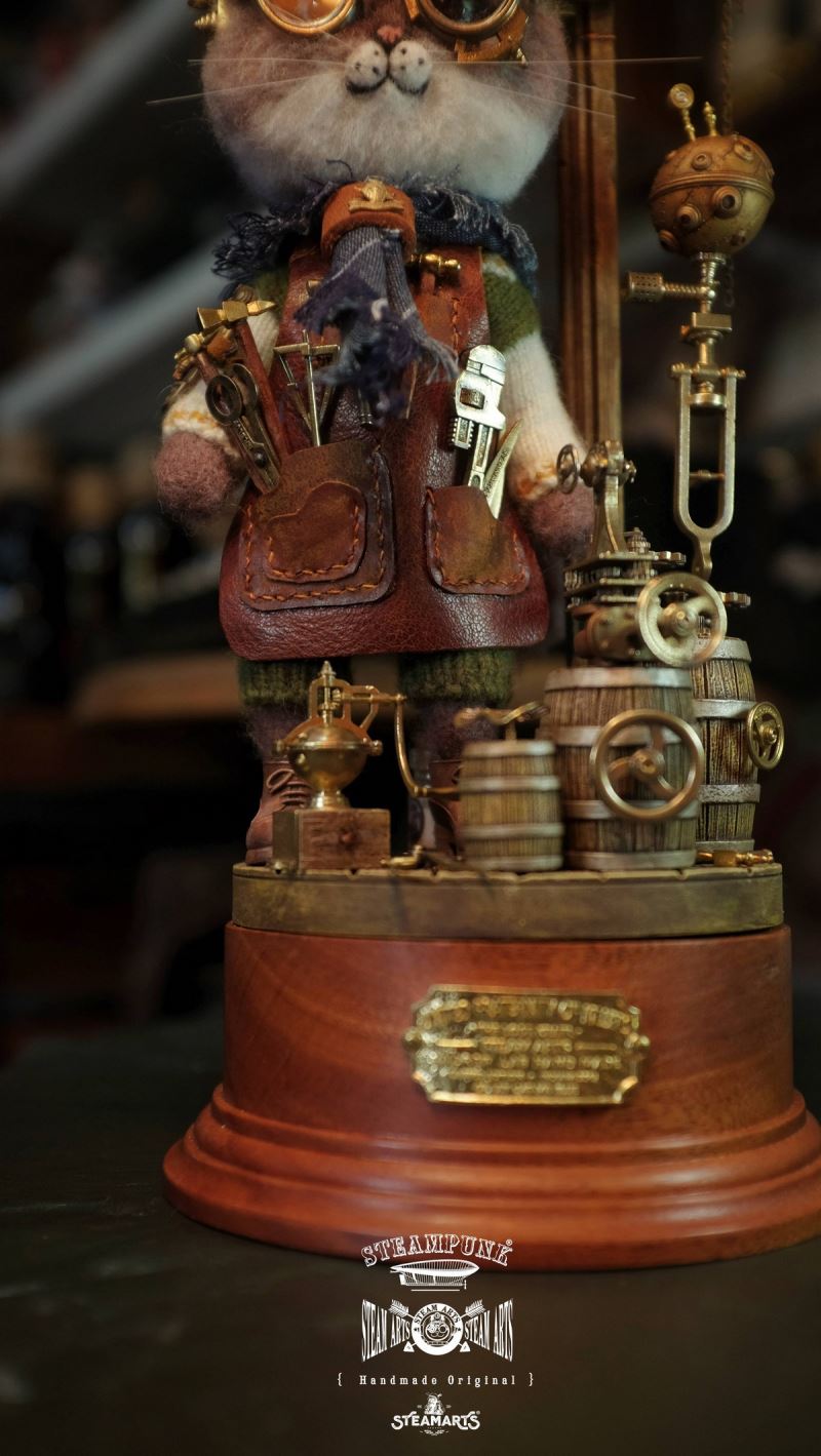 Mechanic No. 2 MR.BLUE Wool Felt Handmade