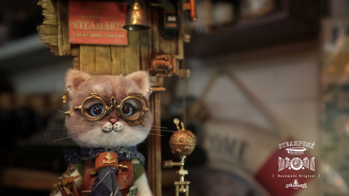 Mechanic No. 2 MR.BLUE Wool Felt Handmade