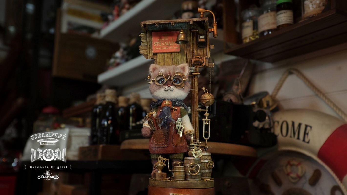 Mechanic No. 2 MR.BLUE Wool Felt Handmade