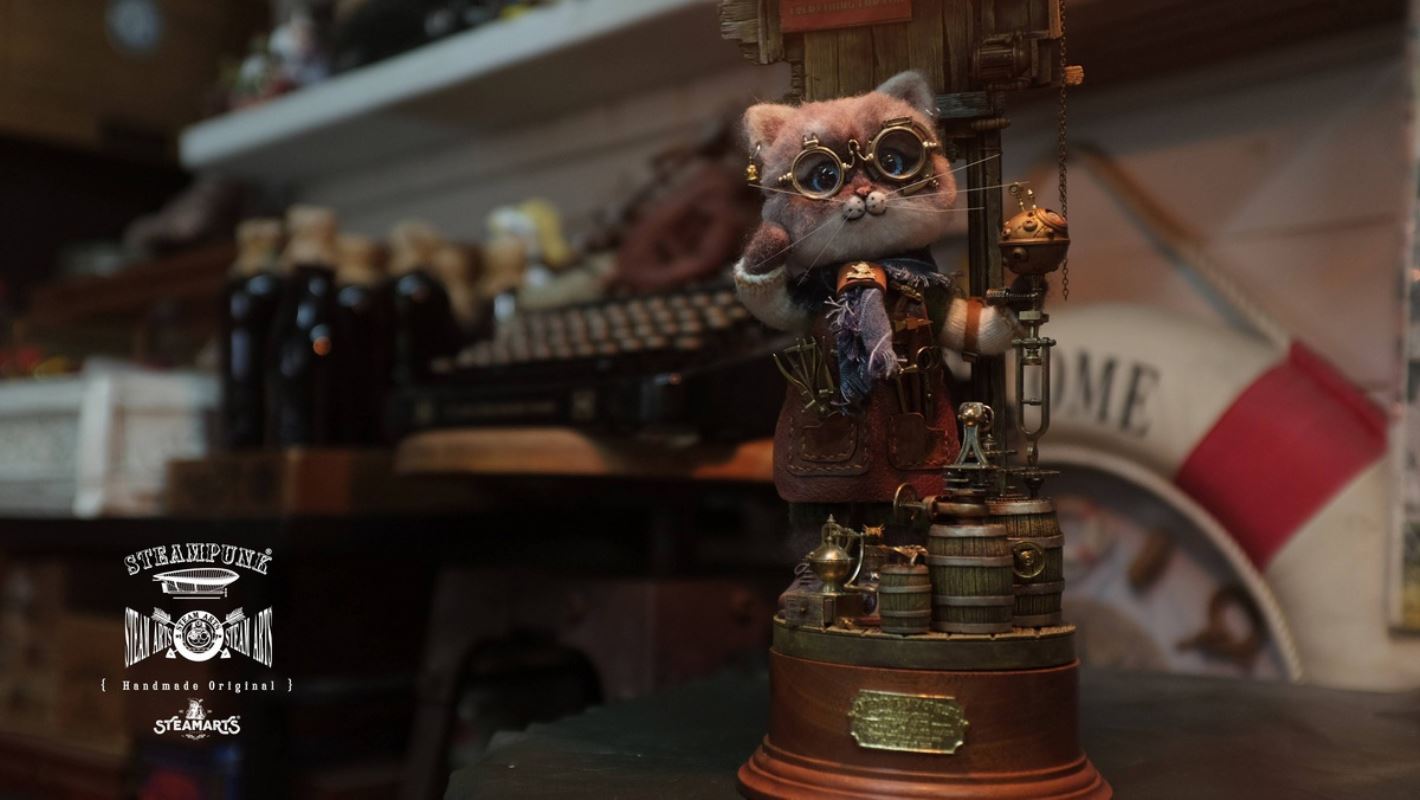 Mechanic No. 2 MR.BLUE Wool Felt Handmade