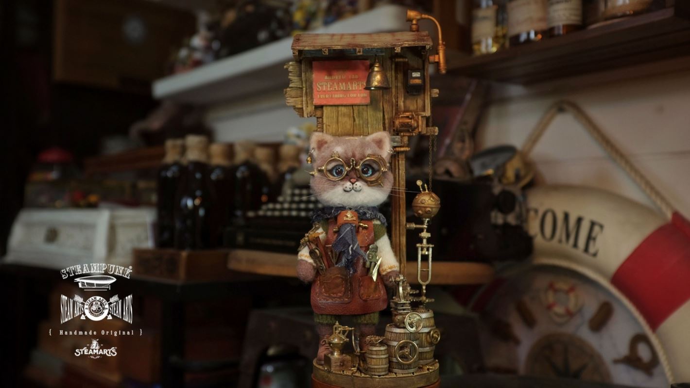 Mechanic No. 2 MR.BLUE Wool Felt Handmade