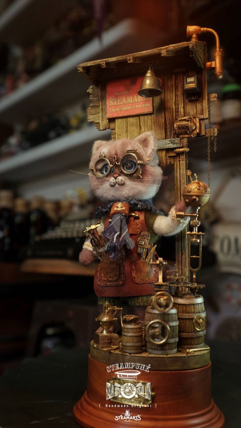 Mechanic No. 2 MR.BLUE Wool Felt Handmade