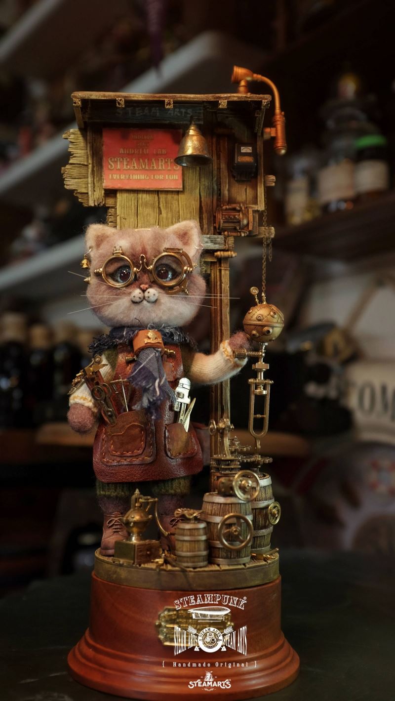 Mechanic No. 2 MR.BLUE Wool Felt Handmade