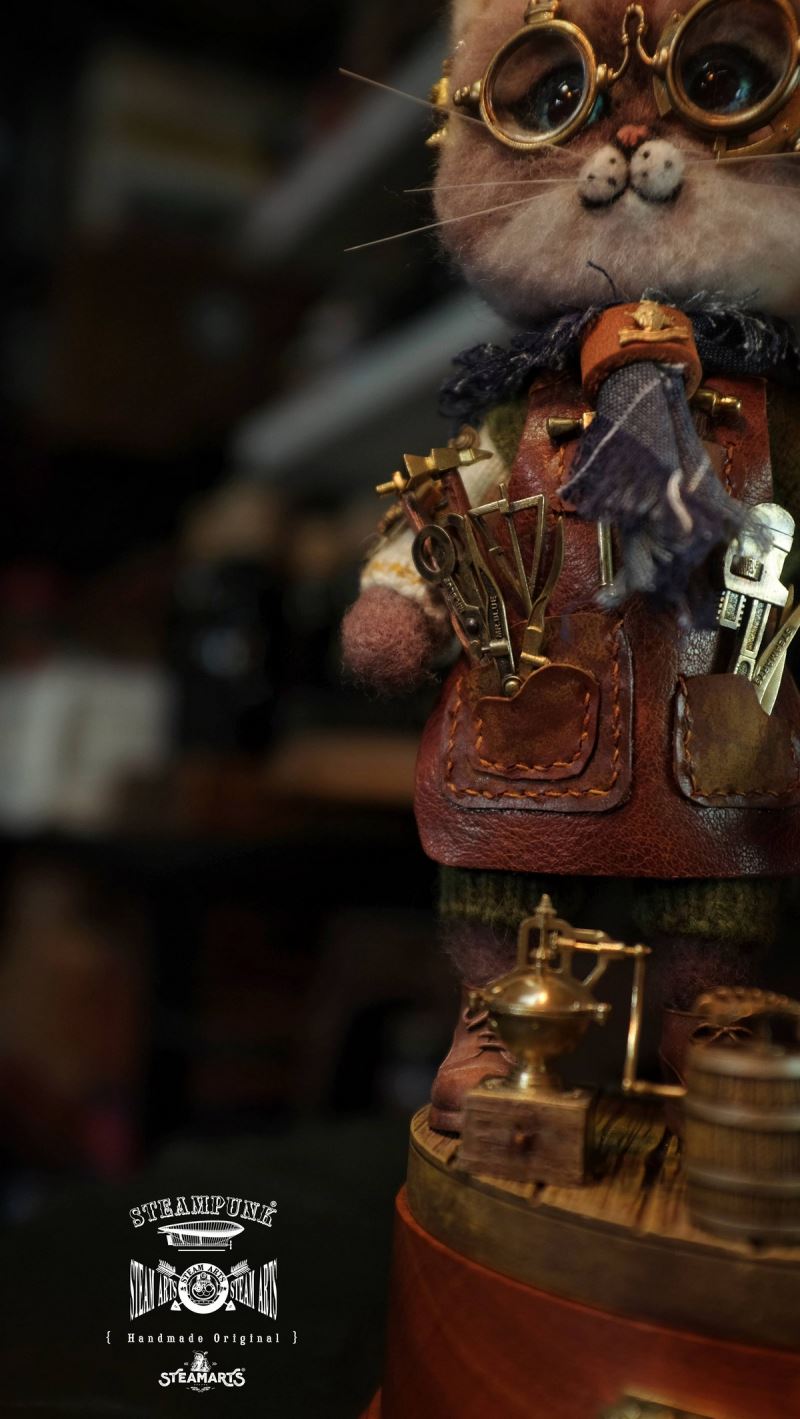 Mechanic No. 2 MR.BLUE Wool Felt Handmade