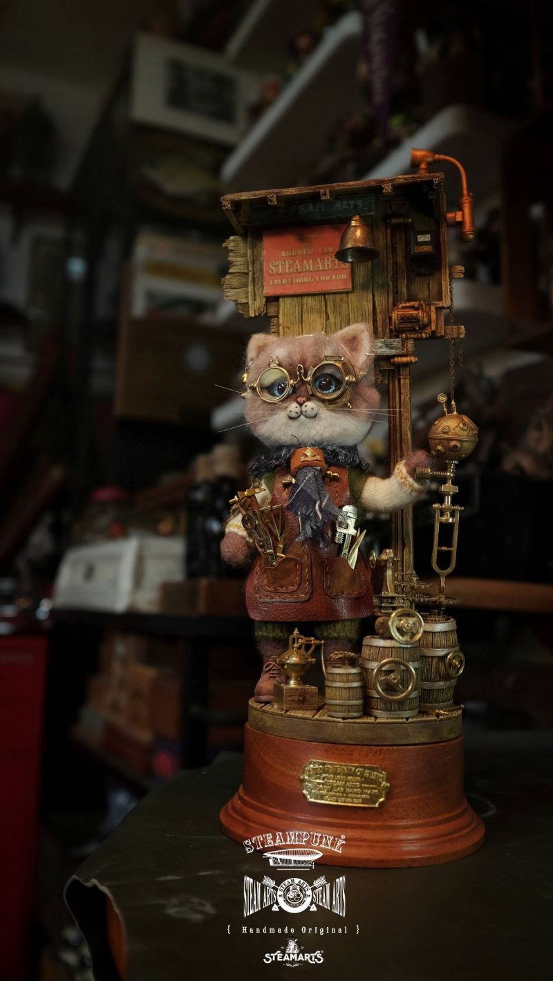 Mechanic No. 2 MR.BLUE Wool Felt Handmade