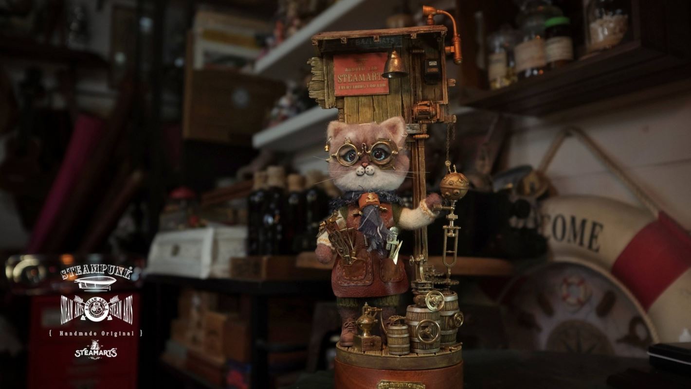 Mechanic No. 2 MR.BLUE Wool Felt Handmade